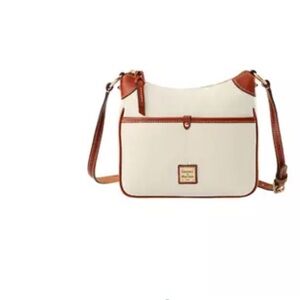 Dooney & Bourke Cream and Brown Elegant Crossbody Bag